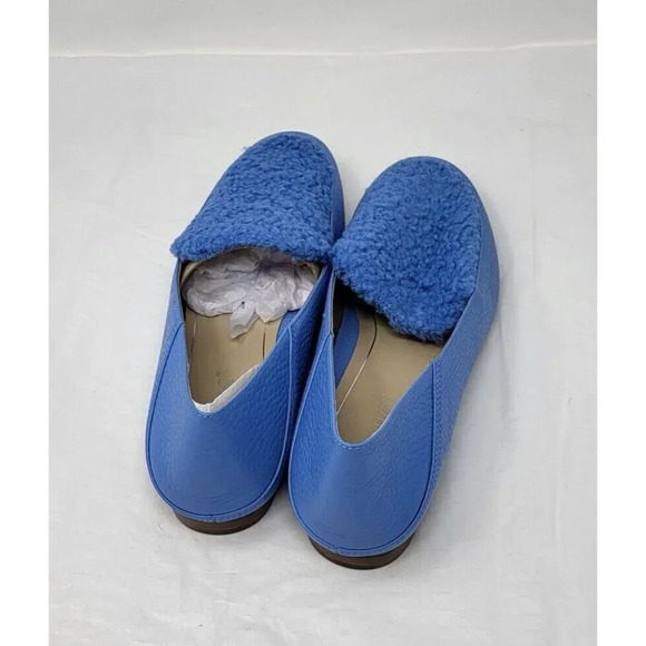 Vionic Woman's Frieda Leather Slip On Loafers blue Shoes size 7.5M - Picture 5 of 9